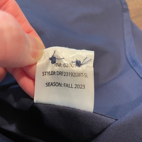 NWT Dstrct & Row Men's Sz M Slim Fit Dress Shirt Navy Blue Stretch Stitch Fix - Picture 9 of 9